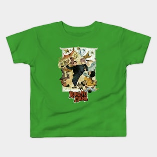 Kung Fu Mama Martial Arts Vintage movie kung fu gift Kids T-Shirt